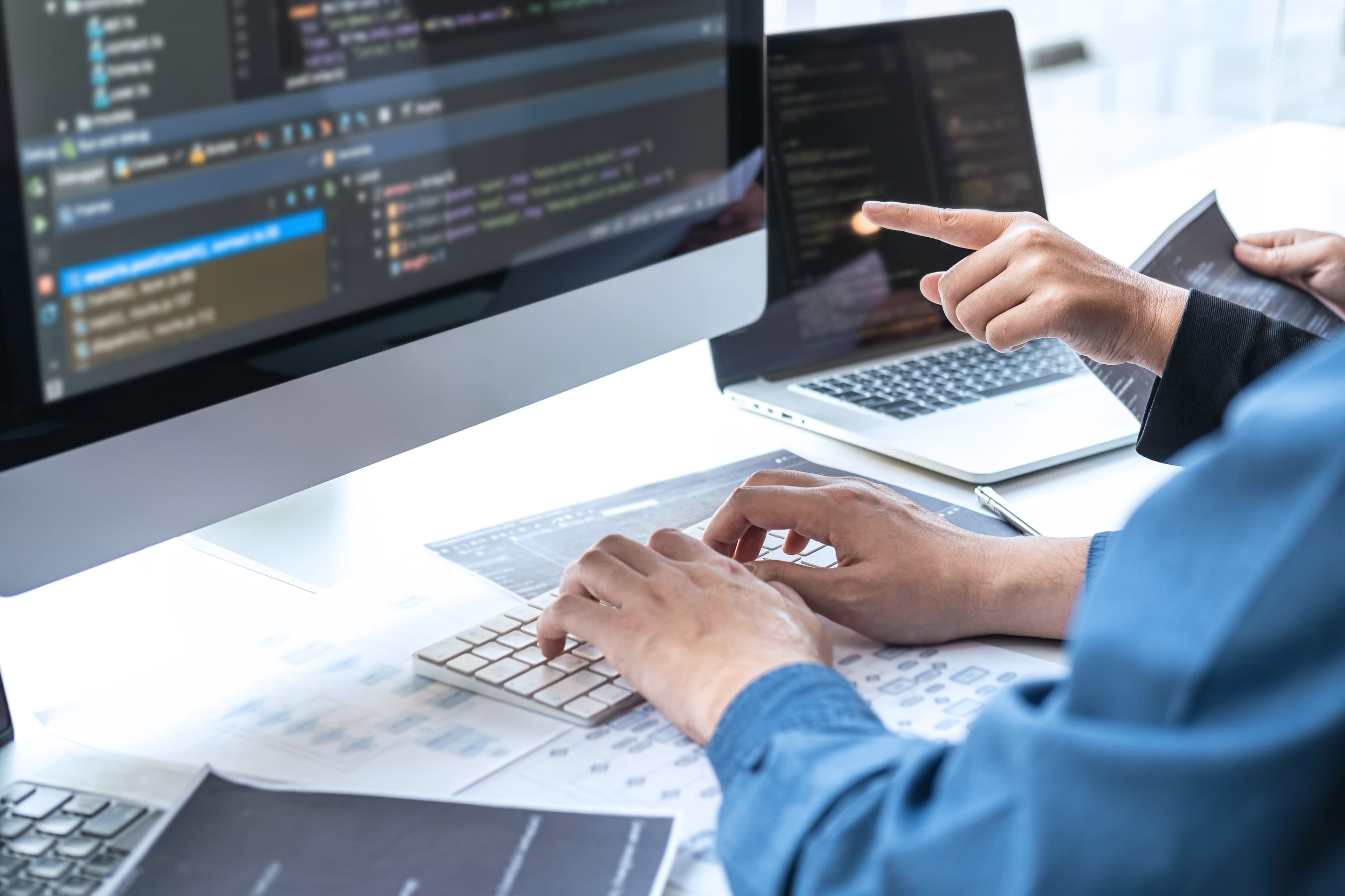 ソフトウェア開発の様子